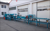 Schmelzkleberanlage  Skiproduktion